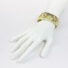 Picture of 14k Yellow Gold Cheetah Diamond Bangle Bracelet 