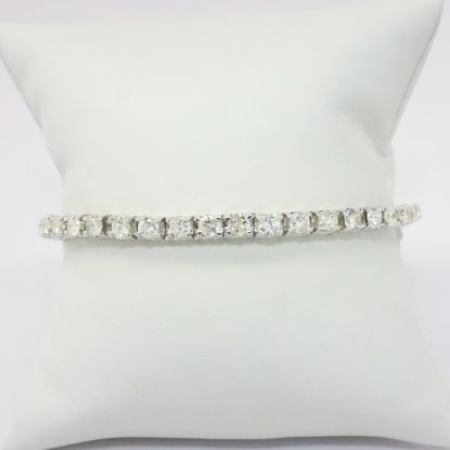 Picture of 14k White Gold Black Diamond Band 