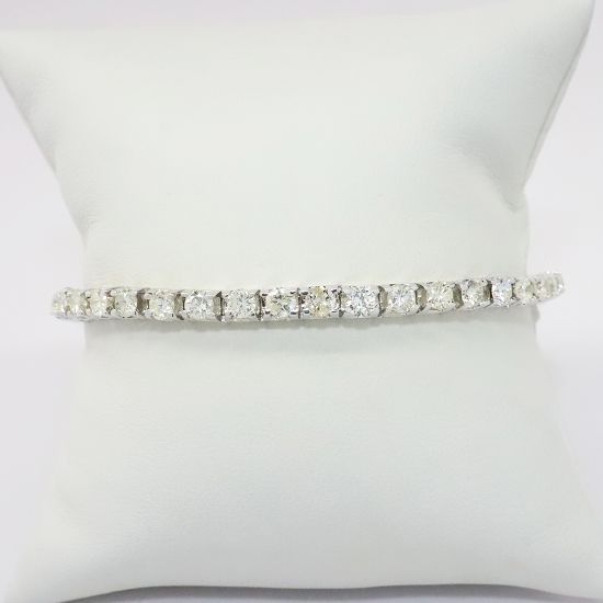 Picture of 14k White Gold Black Diamond Band 