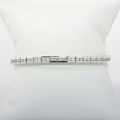 Picture of 14k White Gold Diamond Tennis Bracelet 