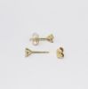 Picture of 14k Yellow Gold .50CTW Round Brilliant Diamond Studs 