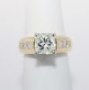 Picture of 14k Yellow Gold 1.52CT Princess Cut Diamond Engagement Ring 