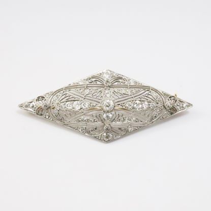 Picture of Platinum Edwardian Diamond Brooch 