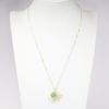Picture of 14k Yellow Gold Emerald & Diamond Octopus Necklace 