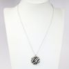 Picture of 18k White Gold Onyx & Diamond Necklace 