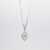 Picture of 14k White Gold 1.07CT Marquise Diamond Necklace 