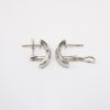 Picture of 14k White Gold Diamond & Mother of Pearl Earrings 
