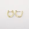 Picture of 14k Yellow Gold Diamond Earrings 