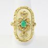 Picture of 18k Yellow Gold Emerald & Diamond Ring 