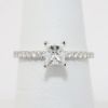 Picture of 14k White Gold .45CT Princess Cut Diamond Engagement Ring 