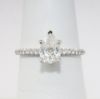 Picture of 14k White Gold .84CT Pear Diamond Engagement Ring 