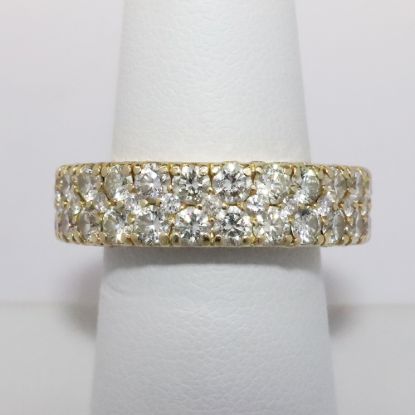 Picture of 14k Yellow Gold Diamond Eternity Style Ring