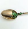 Picture of Gold Washed Demitasse Spoon with Enamel Detailing 