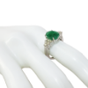 Picture of 14k White Gold Emerald and Diamond Ring
