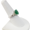 Picture of 14k White Gold Emerald and Diamond Ring