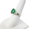 Picture of 14k White Gold Emerald and Diamond Ring
