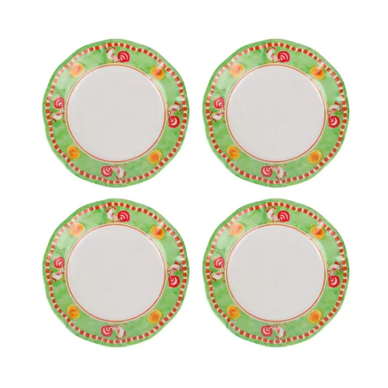Picture of Set of 4 Melamine Gallina Salad Plates