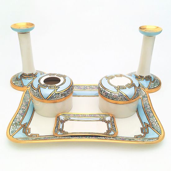 Picture of Rare 1906-1926 Lenox American Belleek 6-Piece Vanity Set