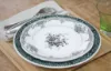 Picture of Dessert Plate, Flowers - Vert (Green)