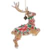 Picture of Jay Strongwater Santa's Reindeer 'Donner' Blown Glass Ornament - Seventh in Series
