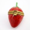 Picture of Limoges Porcelain Strawberry Trinket Box