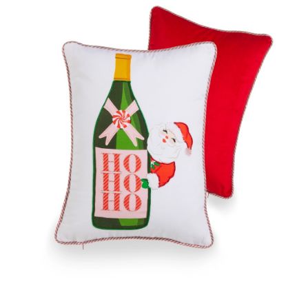 Picture of 'Bottled Cheer' Christmas Decorative Pillow