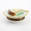 Picture of Limoges Porcelain Slice of Berry Pie on Plate with Spoon Trinket Box 