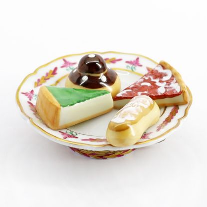 Picture of Limoges Porcelain Tray with Pastries Trinket Box 