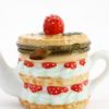 Picture of Limoges Porcelain Strawberry Shortcake Teapot Trinket Box 