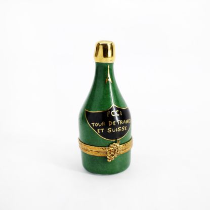 Picture of Limoges Porcelain Millennium Celebration Champagne Bottle Trinket Box 