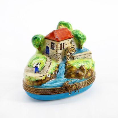 Picture of Limoges France Flour Mill House Trinket Box 