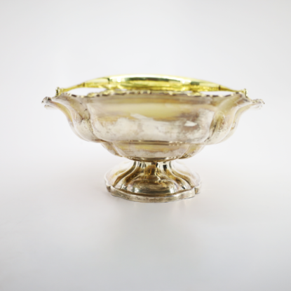 Picture of Antique 1841 Russian .840 Silver Basket with Floral Details