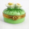 Picture of Limoges Porcelain Blooming Narcissus Flowers Trinket Box with Surprise Ladybug Inside