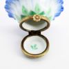 Picture of Limoges Porcelain Single Blue Daisy/Cosmo Flower Blossom Trinket Box 