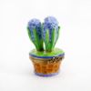 Picture of Limoges Porcelain Blue Hyacinths in Basket Trinket Box 