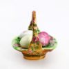 Picture of Limoges France Easter Basket with Eggs & Wild Roses Trinket Box