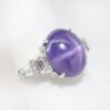 Picture of Purple Star Ceylon Sapphire, Diamond & Platinum Ring by Raymond C. Yard