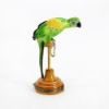 Picture of Limoges Porcelain Green & Yellow Parrot on Perch Trinket Box 