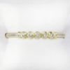 Picture of 14k Two Tone Gold Diamond Bangle Bracelet
