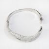 Picture of 18k White Gold and Pavé Set Diamond Hinged Bangle Bracelet