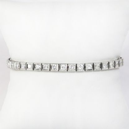 Picture of Platinum & Diamond Line Tennis Bracelet