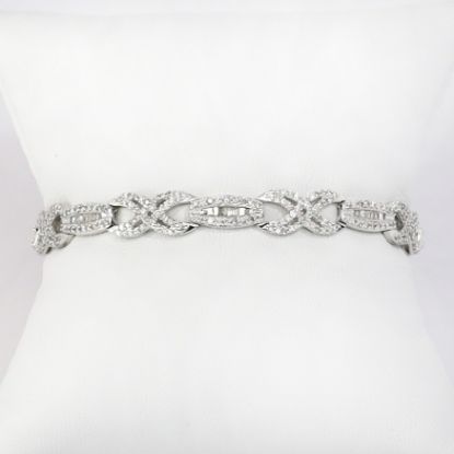 Picture of 14k White Gold & Diamond Bracelet