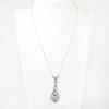 Picture of Vintage 18k White Gold & Rose Cut Diamond Necklace 