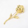 Picture of 18k Two-Tone Gold & Diamond Rose Brooch 