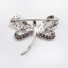Picture of 14k White Gold & Diamond Dragonfly Brooch 