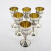 Picture of Vintage Set of 6 Russian .875 Silver Cordial Glasses