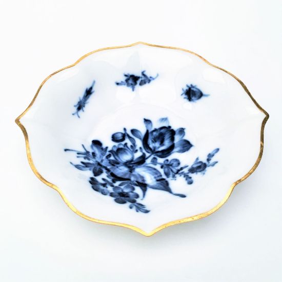 Picture of Meissen Flow Blue Floral Motif Trinket Dish