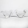 Picture of Steuben 1947 Pair of Snail Creamer and Sugar by Irene Benton