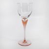 Picture of Pair of Mikasa 'Sea Mist' Coral Frosted Stem Fluted Water Goblets 
