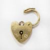 Picture of Vintage English 9k Gold Heart Shaped Padlock Charm by Fred Manshaw Ltd.